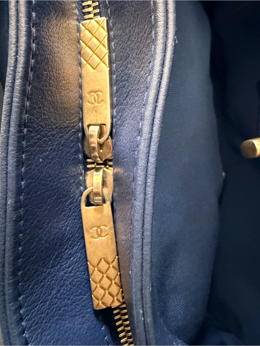 Chanel Chevron Python Chic Small Shopping Tote | 2018 Series
